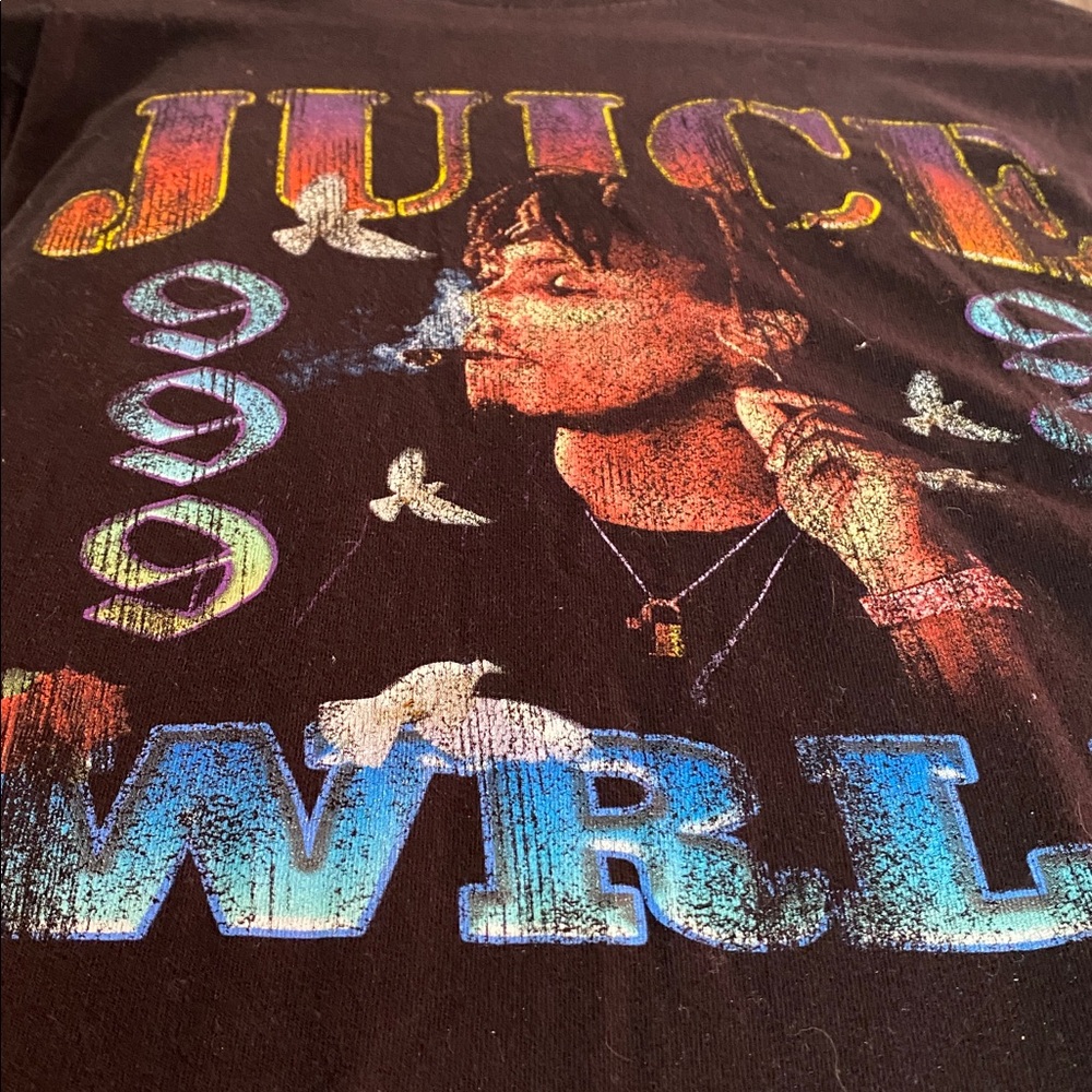 Juice WRLD 999 Graphic Rap Hip Hop Unisex T Shirt Black Medium